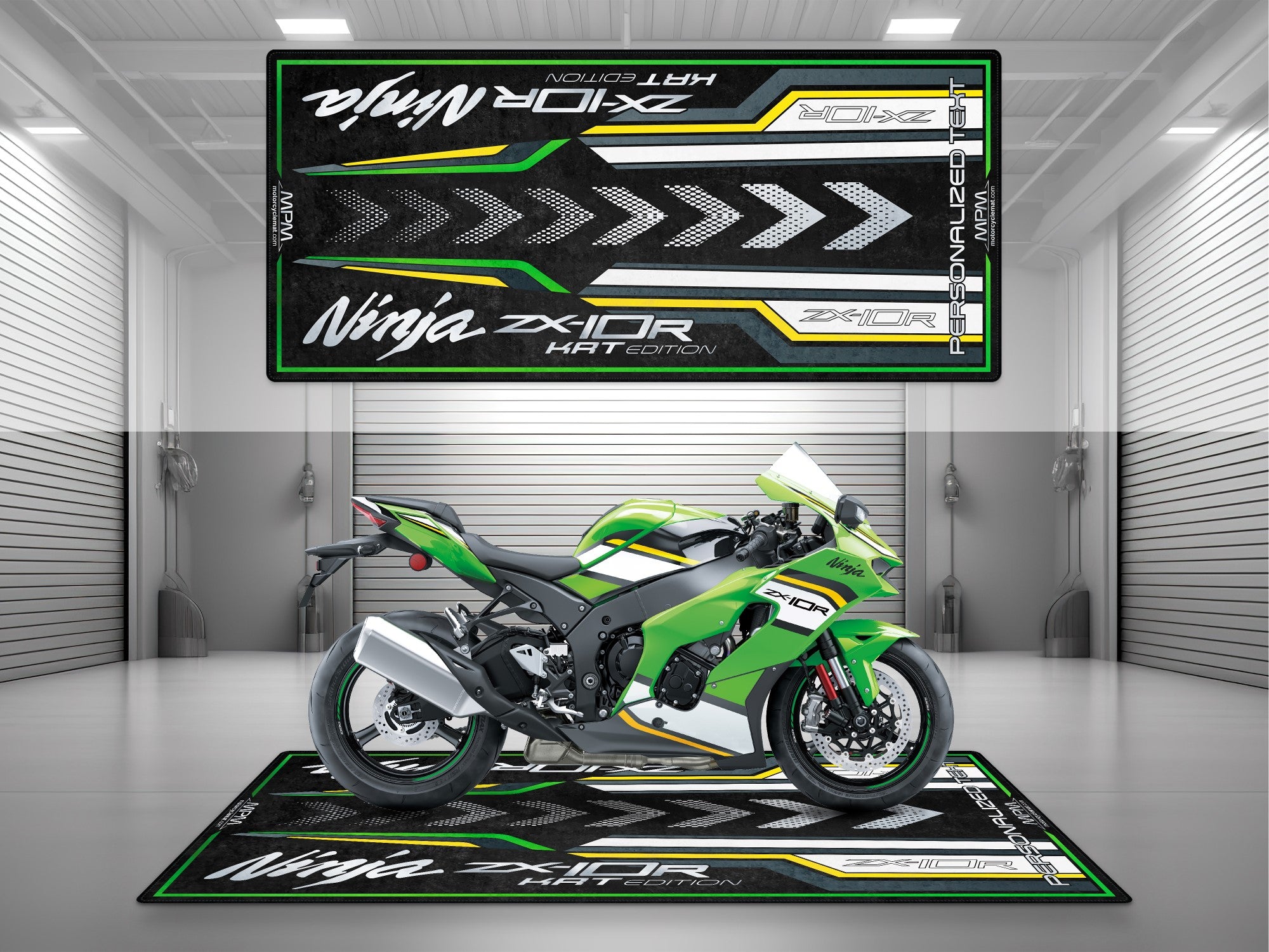 MPM Motorcycle Mat for Kawasaki Ninja ZX-10R KRT Edition - MM7399