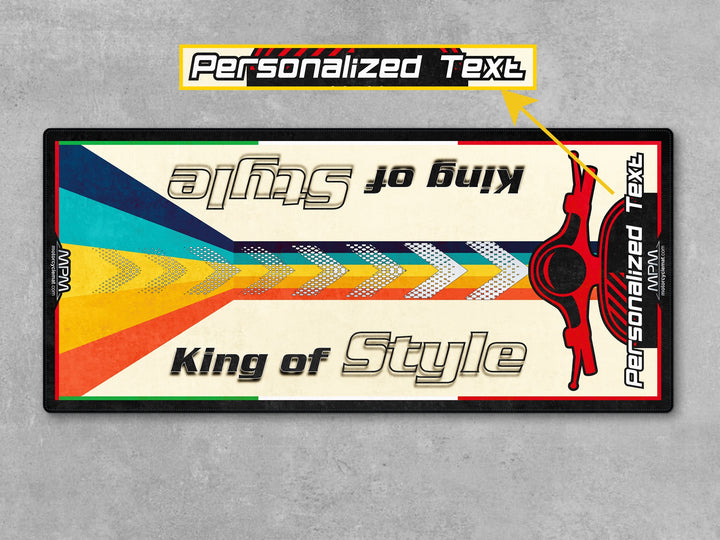 Vespa Scooter Garage mat for Primavera, GTS, Sprint – custom display carpet gift, perfect rug for rider essentials setup.
