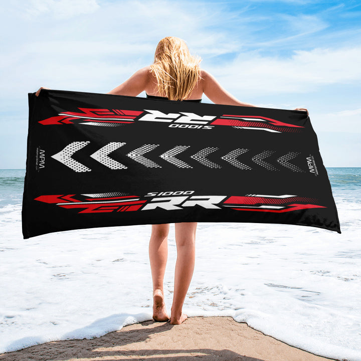Designed Beach Towel Inspired by BMW S1000RR Passion Motorcycle Model - MM9280