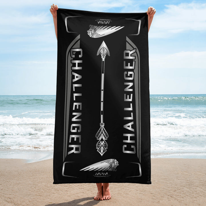 Designed Beach Towel Inspired by Indian Challenger Motorcycle Model - MM9331