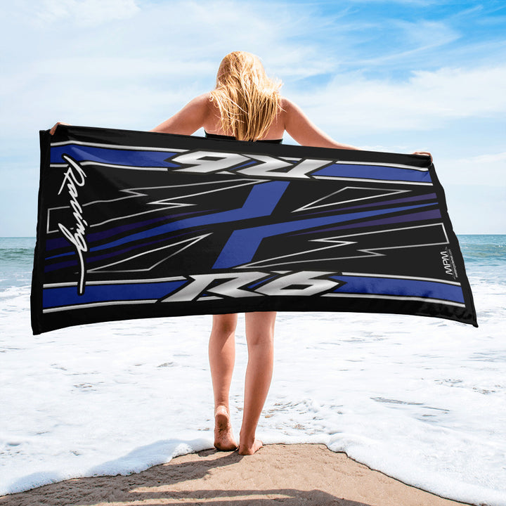 Designed Beach Towel Inspired by Yamaha R6 Motorcycle Model - MM9255