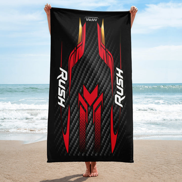 Designed Beach Towel Inspired by MV Agusta Rush Motorcycle Model - MM9292