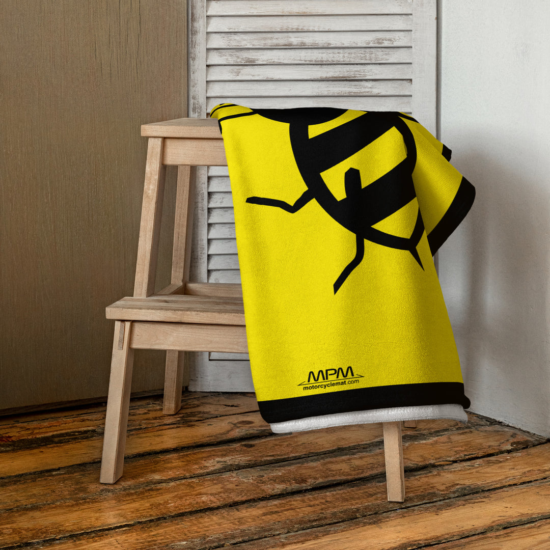 Designed Beach Towel Inspired by Vespa Motorcycle Model - MM9215