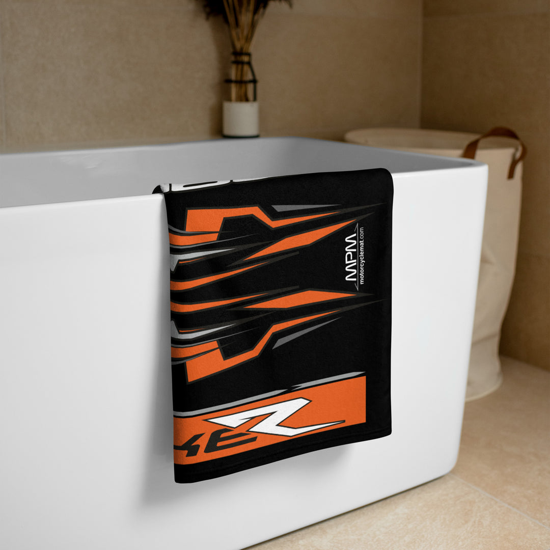 Designed Beach Towel Inspired by KTM 1290 Superduke R Motorcycle Model - MM9270