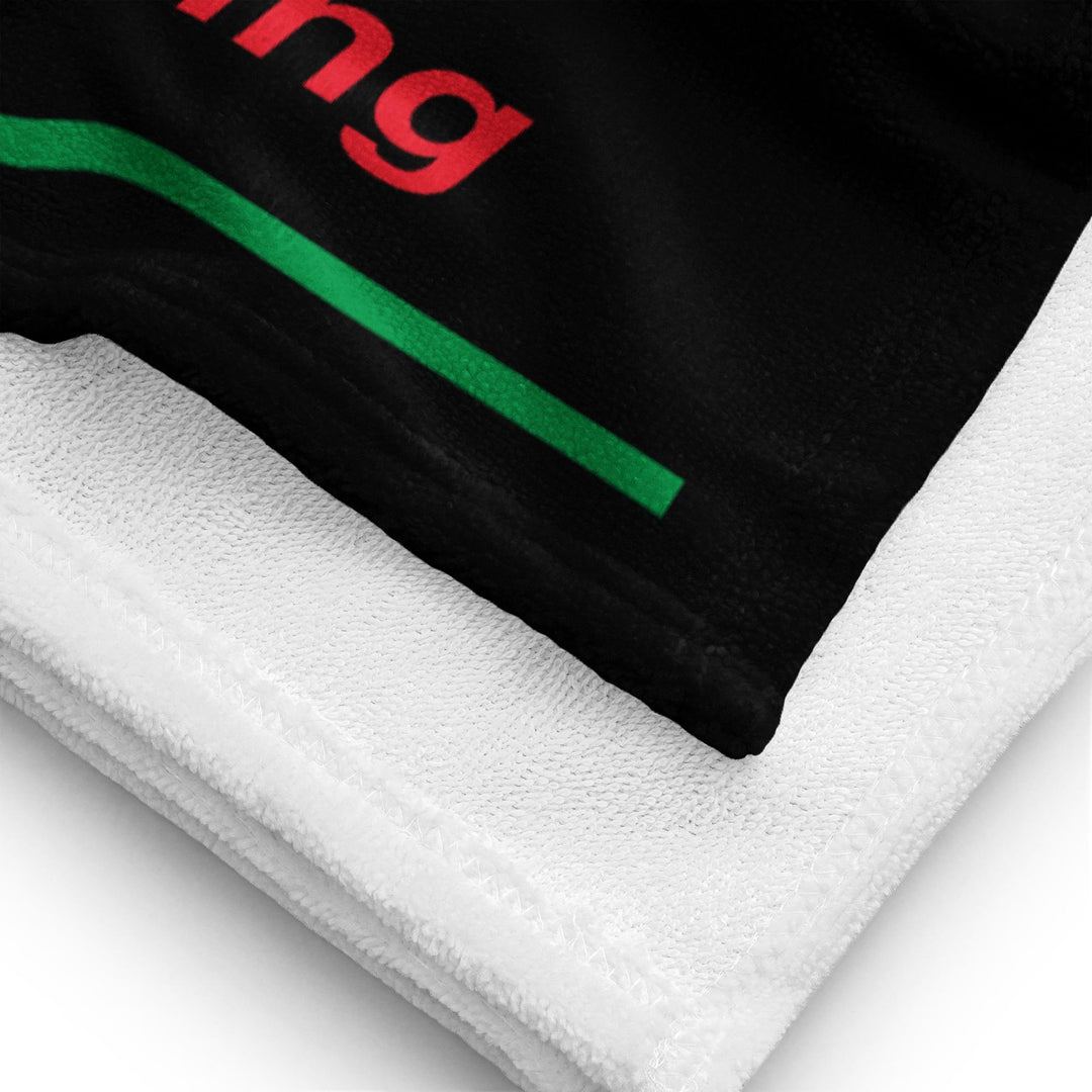 Designed Beach Towel Inspired by Aprilia RS660 Racing Black Color Motorcycle Model - MM9275