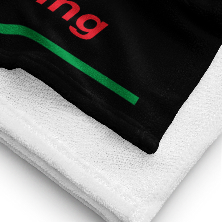 Designed Beach Towel Inspired by Aprilia RS660 Racing Black Color Motorcycle Model - MM9275