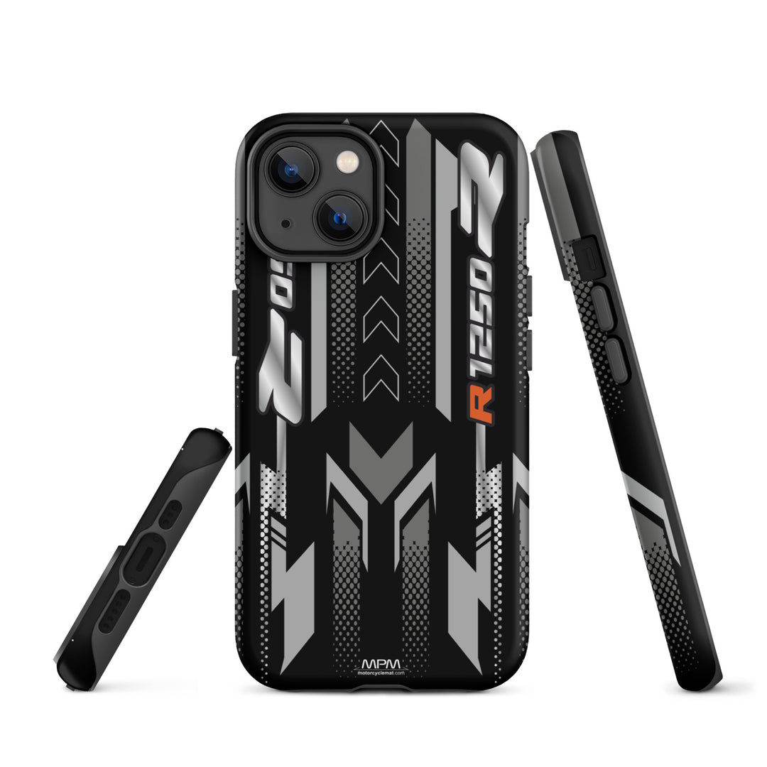 Designed Tough Case For iPhone inspired by BMW R1250R Ice Grey Motorcycle Model - 5284