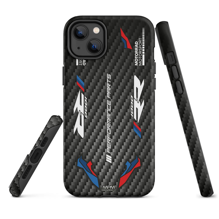 Designed Tough Case For iPhone inspired by BMW M1000RR Carbon Motorcycle Model - 5161