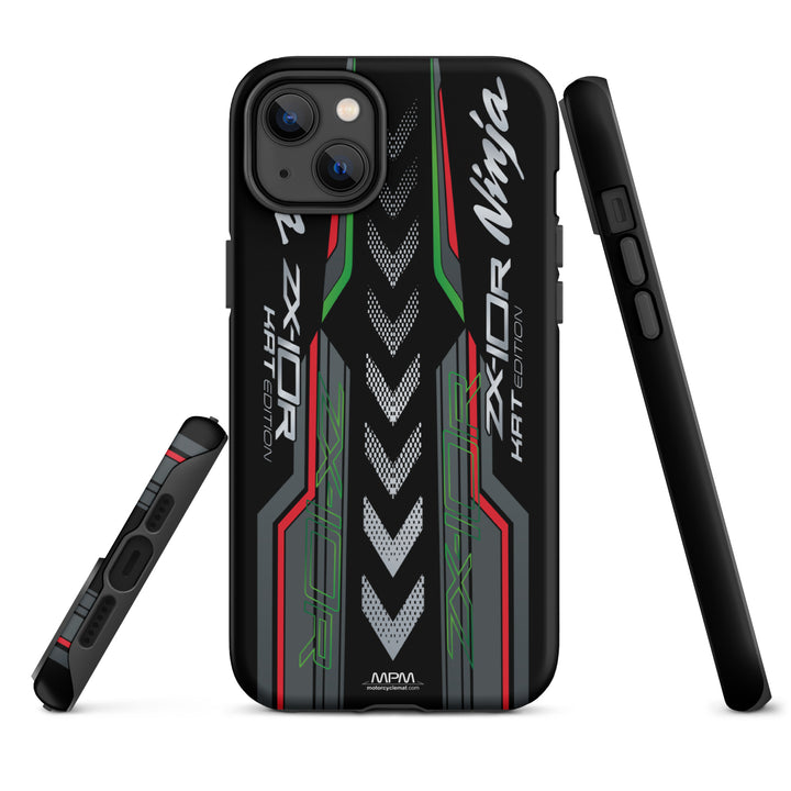 Designed Tough Case For iPhone inspired by Kawasaki Ninja ZX-10R KRT Edition Motorcycle Model - MM5399