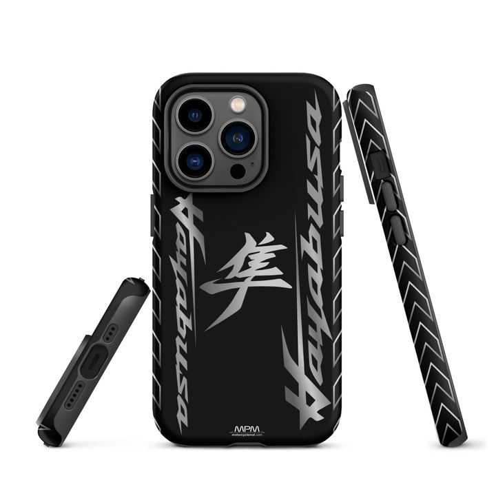 Designed Tough Case For iPhone inspired by Suzuki Hayabusa Black Motorcycle Model - 5129