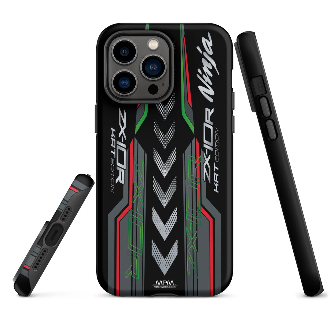 Designed Tough Case For iPhone inspired by Kawasaki Ninja ZX-10R KRT Edition Motorcycle Model - MM5399