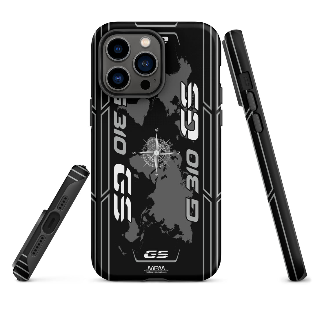 Designed Tough Case For iPhone inspired by BMW G310GS Cosmic Black Motorcycle Model - 5297