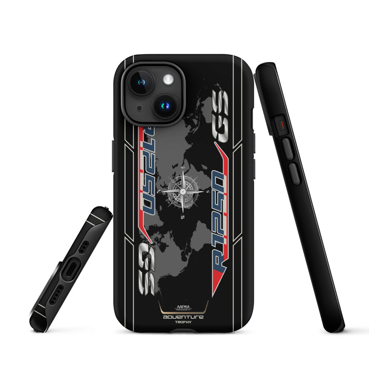 Designed Tough Case For iPhone inspired by BMW R1250GS Trophy Motorcycle Model - 5247