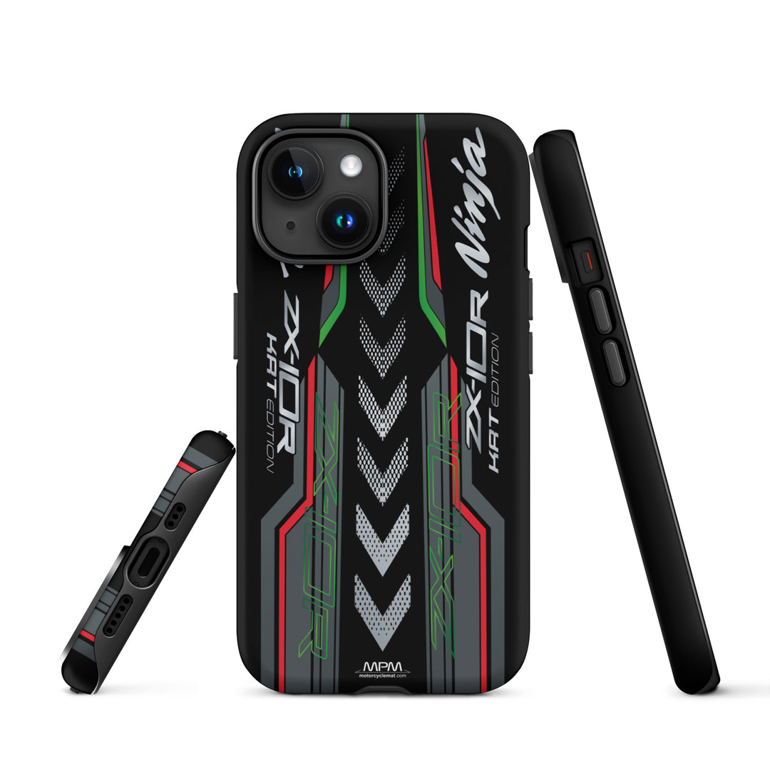 Designed Tough Case For iPhone inspired by Kawasaki Ninja ZX-10R KRT Edition Motorcycle Model - MM5399