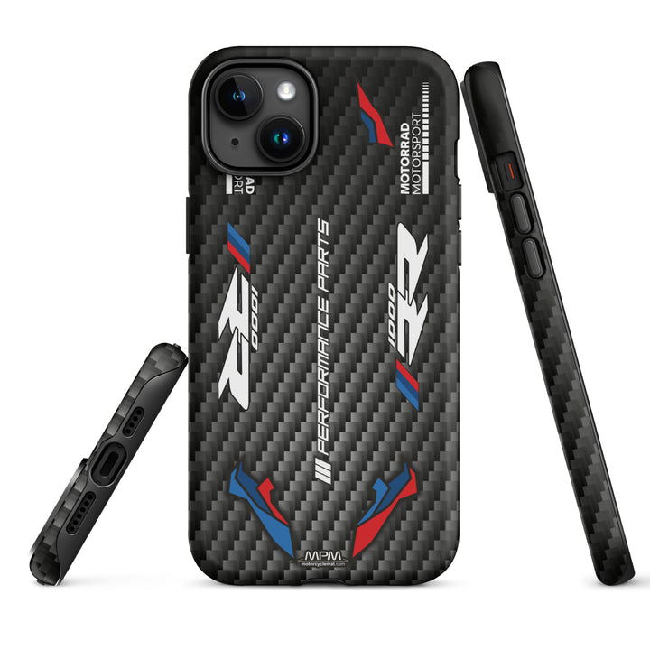 Designed Tough Case For iPhone inspired by BMW M1000RR Carbon Motorcycle Model - 5161