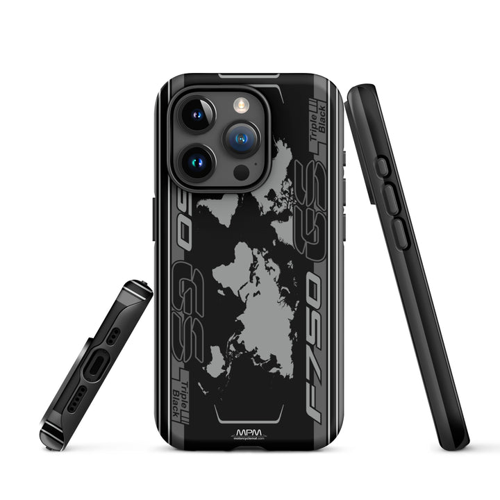 Designed Tough Case For iPhone inspired by BMW F750GS Triple Black Motorcycle Model - 5296
