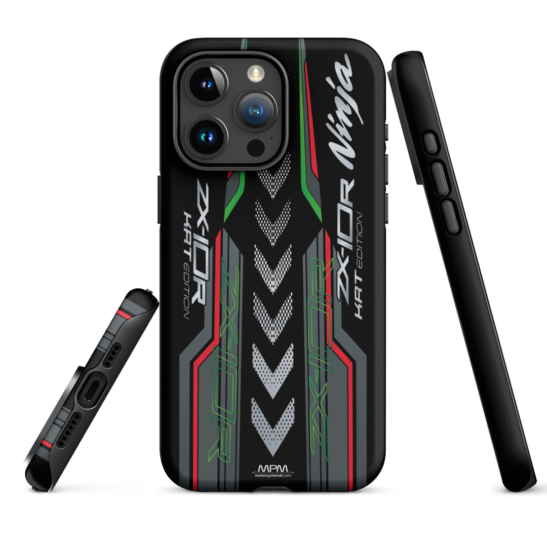 Designed Tough Case For iPhone inspired by Kawasaki Ninja ZX-10R KRT Edition Motorcycle Model - MM5399