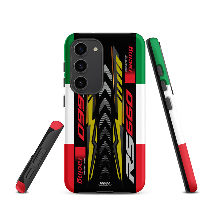 Designed Tough Case For Samsung inspired by Aprilia RS660 Acid Gold Motorcycle Model - 5275