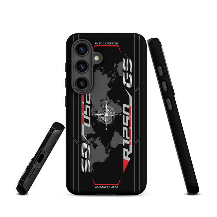 Designed Tough Case For Samsung inspired by BMW R1250GS Ice Gray Motorcycle Model - 5247