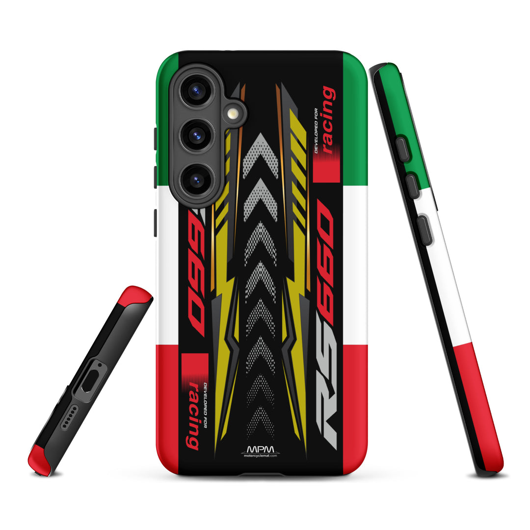 Designed Tough Case For Samsung inspired by Aprilia RS660 Acid Gold Motorcycle Model - 5275