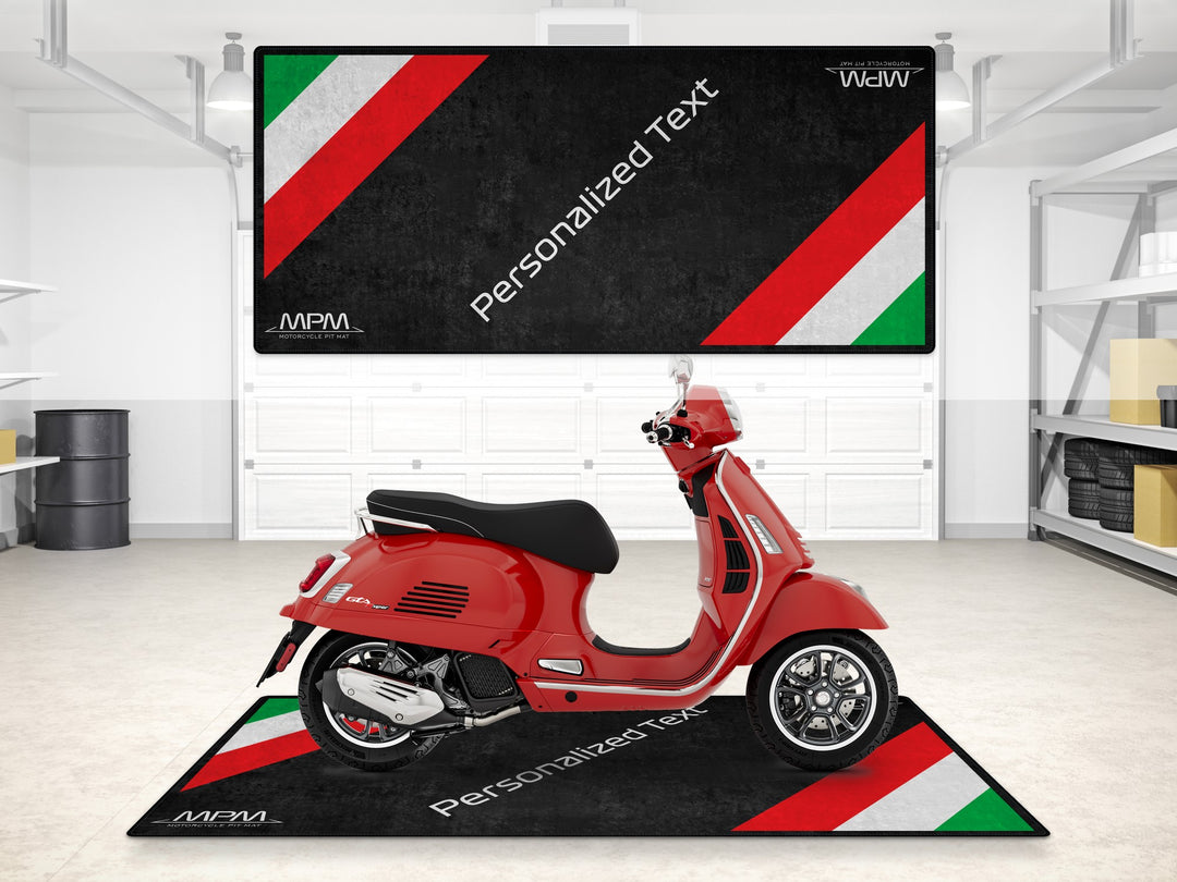 Designed Pit Mat for Vespa Scooter Motorcycle - MM7216