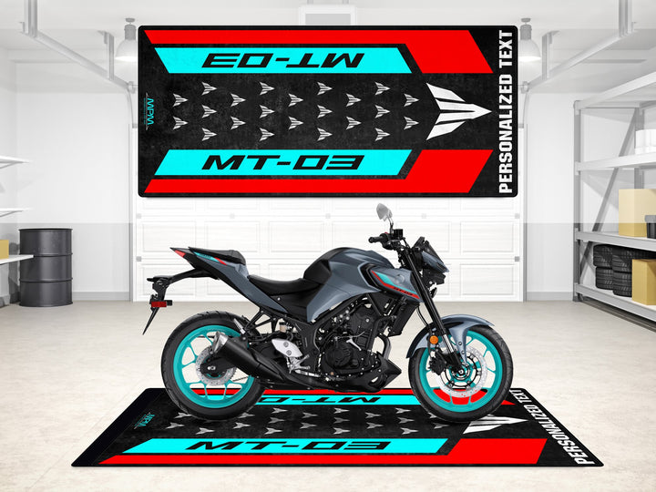 Designed Pit Mat for Yamaha MT-03 Motorcycle - MM7121