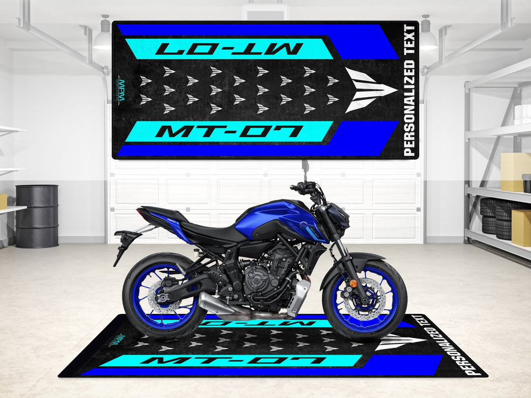 Designed Pit Mat for Yamaha MT-07 Motorcycle - MM7119