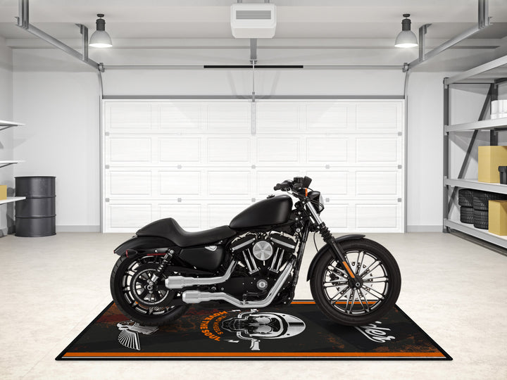 Motorcycle Mat Design for Chopper, Cruiser, Touring, Sport Motorcycle "Move The Soul" - MM7501