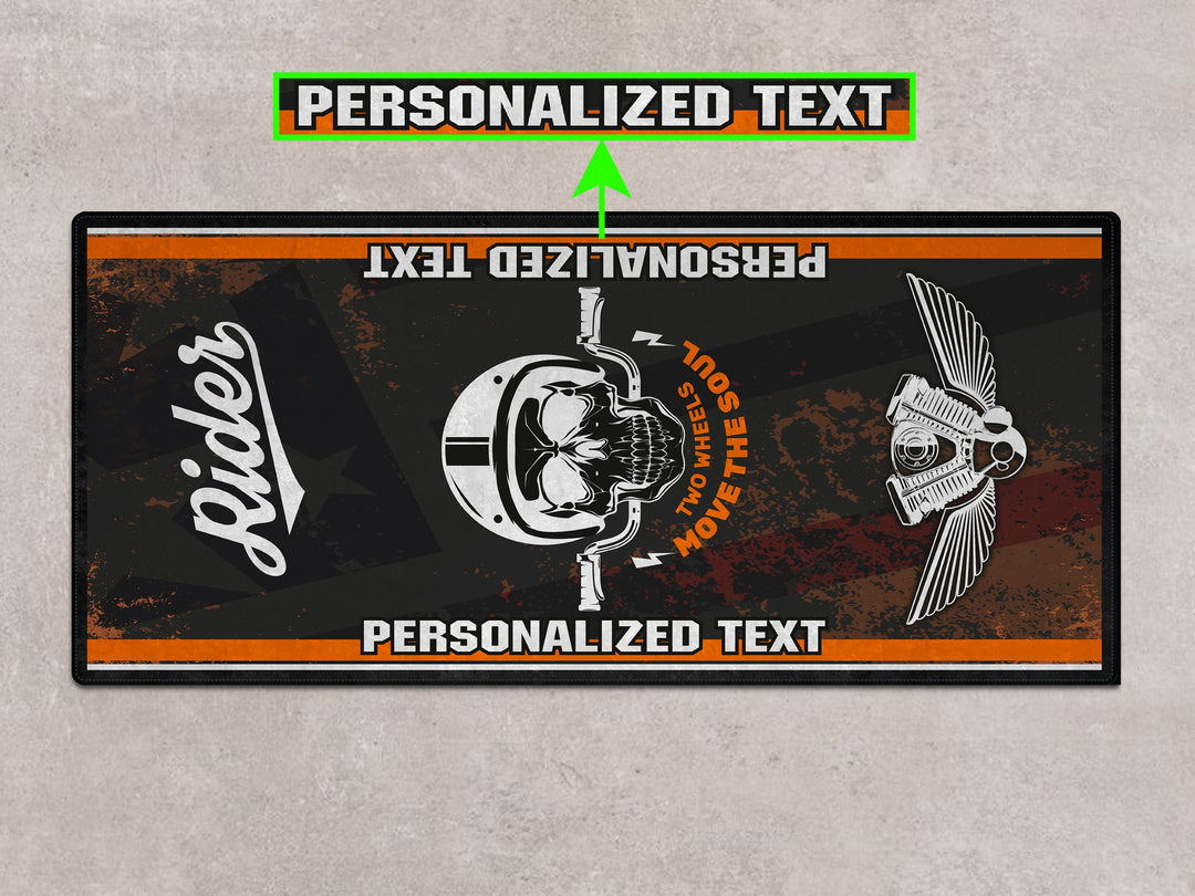 Motorcycle Mat Design for Chopper, Cruiser, Touring, Sport Motorcycle "Move The Soul" - MM7501